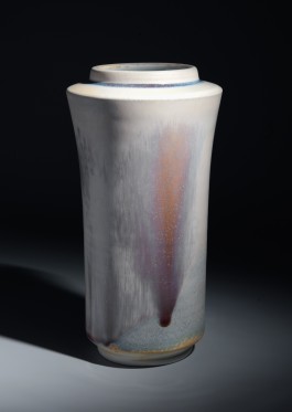  Konische Vase Porzellan, 2011 Feldspat-Reduktionsglasur, 1300°C, ceramics, porcelain, pottery, Kunsthandwerk, Gunnar Jakobson, Thüringen, Töpferei