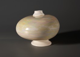  Vase, Porzellan, 2014 Gedreht, montiert, Lüsterglasur, 1280°C, E-Ofen, ceramics, porcelain, pottery, Kunsthandwerk, Gunnar Jakobson, Thüringen, Töpferei