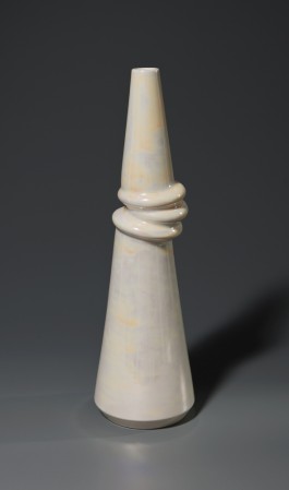  Schwabbelvase, Porzellan, 2014 Gedreht, geschnitten, montiert Lüsterglasur, 1280°C, E-Ofen, ceramics, porcelain, pottery, Kunsthandwerk, Gunnar Jakobson, Thüringen, Töpferei