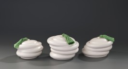  Schwabbeldosen Gruppe Porzellan, 2012 weiße, zinngetrübte Mattglasur, 1300°C, ceramics, porcelain, pottery, Kunsthandwerk, Gunnar Jakobson, Thüringen, Töpferei