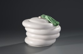  Schwabbeldose, Porzellan, 2012 weiße, zinngetrübte Mattglasur, 1300°C, ceramics, porcelain, pottery, Kunsthandwerk, Gunnar Jakobson, Thüringen, Töpferei