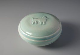  Pudeldose Porzellan, 2012 Türkise Feldspatglasur, 1300°C, ceramics, porcelain, pottery, Kunsthandwerk, Gunnar Jakobson, Thüringen, Töpferei